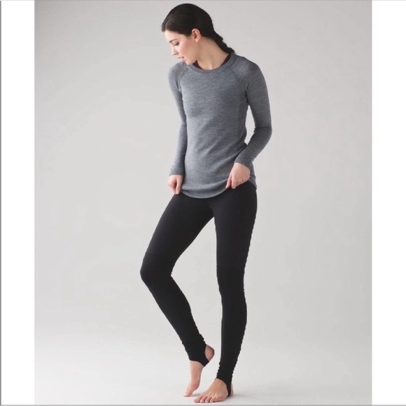 Lululemon Stirrup Leggings Black Cinched Yoga Womens 4 - Picture 1 of 8